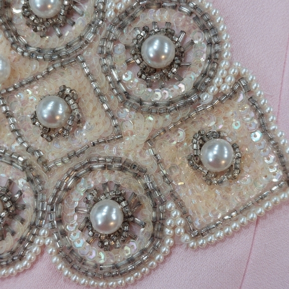 Opalis by Frank Hahn Pale Pink Skirt Set Women's Vintage Size 8 Made In USA - Picture 14 of 14